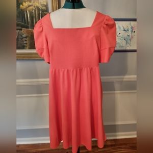 Violet Weekend puff sleeve babydoll dress